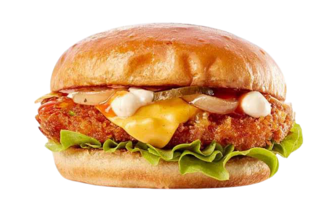 Burger au poulet frit à moult