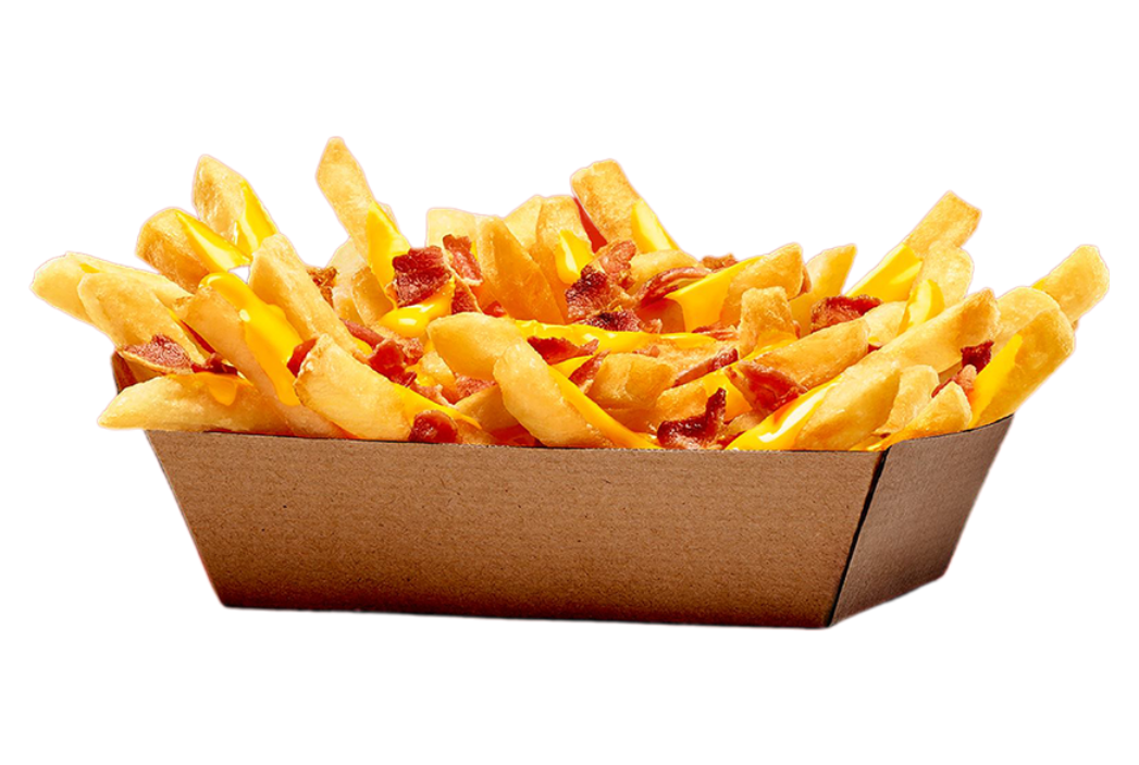 Frites maison avec sauce cheddar et bacon à argences